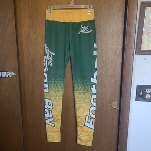 Green Bay Packers Kids Leggings - Green and Yellow